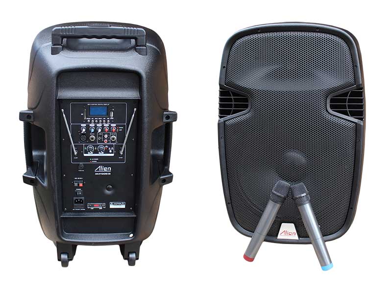 Incinta activa 15inch 2115ADM-CB USB SD FM BT ACCU 2MIC Alien