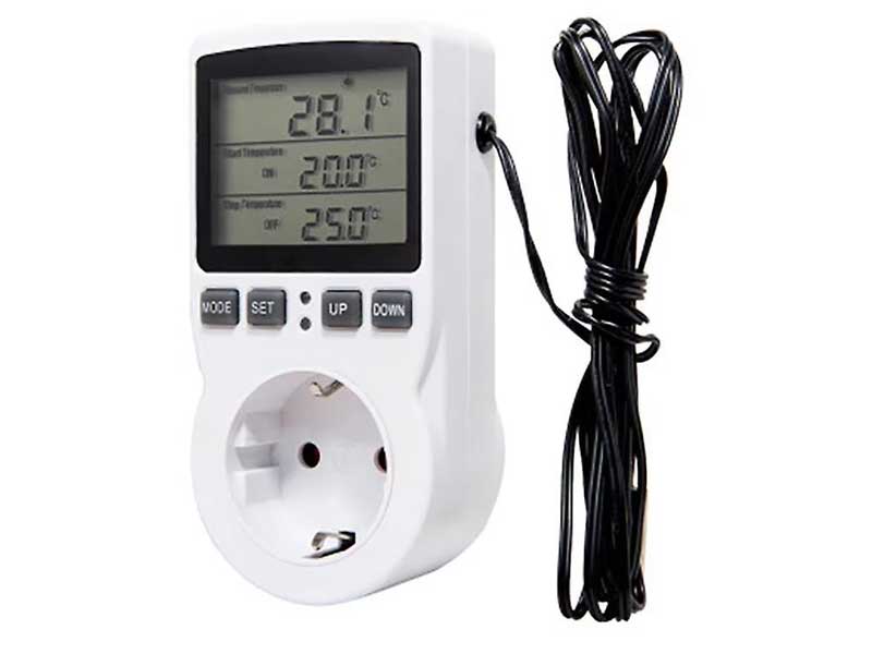 Termostat digital cu priza si senzor temperatura