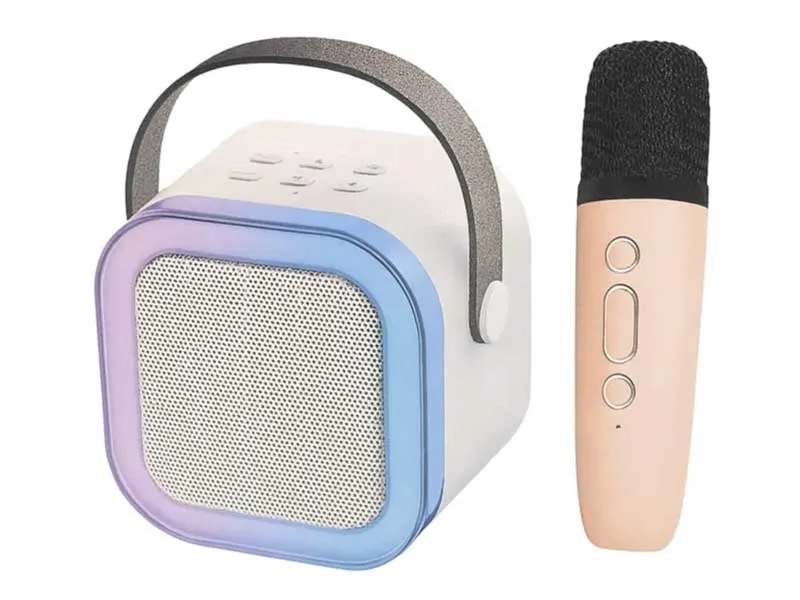 Boxa si microfon Karaoke BT-K12 lumina RGB