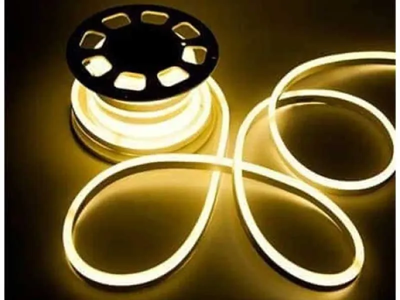Neon decor 220V alb cald rola 50m