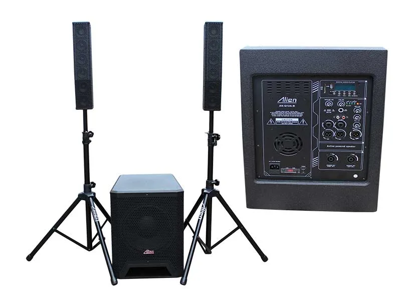 Sistem subwoofer cu 2 sateliti si stativ 500W+2X100W Alien