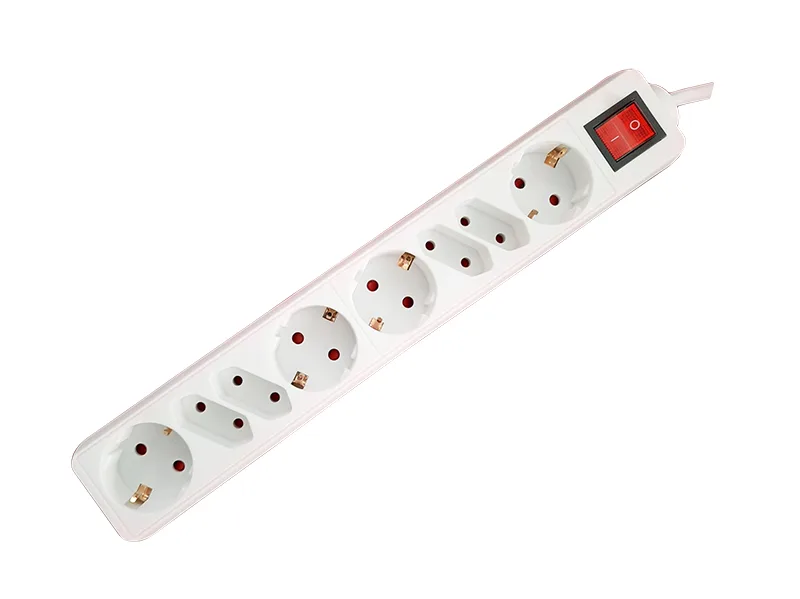 Prelungitor 4schuko+4euro 5m cu intr Alien